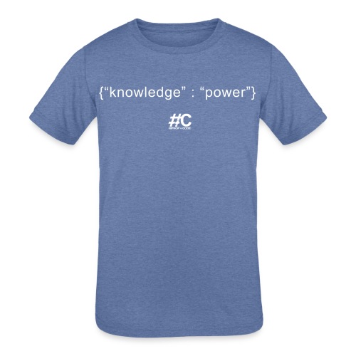 knowledge is the key - Kids' Tri-Blend T-Shirt