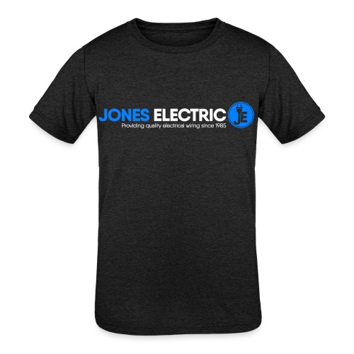 Jones Electric Logo VectorW - Kids' Tri-Blend T-Shirt
