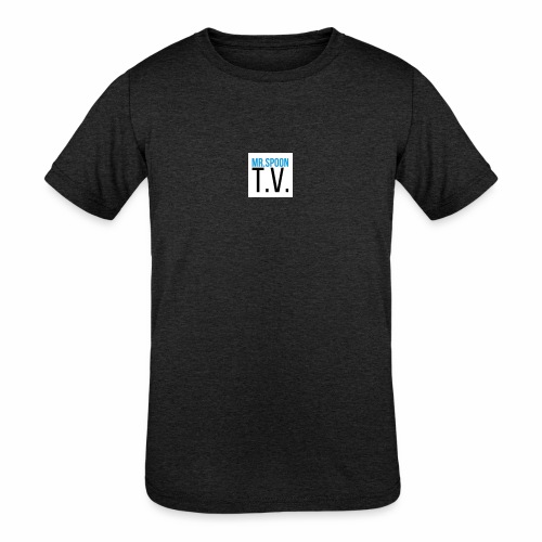 Mr.Spoon T.V. design #2 - Kids' Tri-Blend T-Shirt