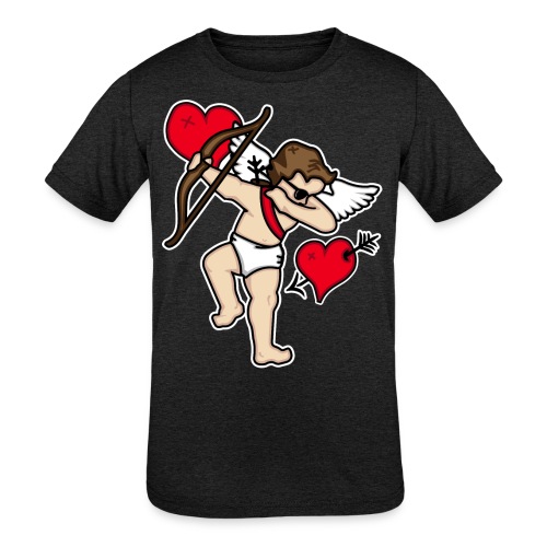 Dabbing Cupid For Valentines Day Gift T shirts - Kids' Tri-Blend T-Shirt