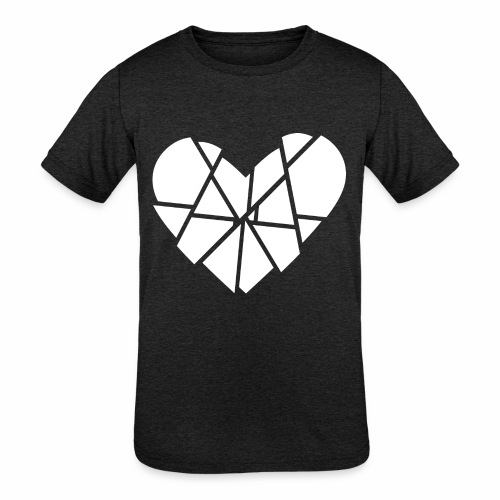 Heart Broken Shards Anti Valentine's Day - Kids' Tri-Blend T-Shirt