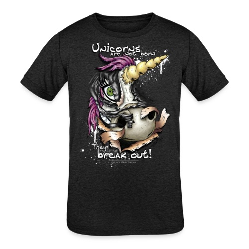 unicorn breakout - Kids' Tri-Blend T-Shirt