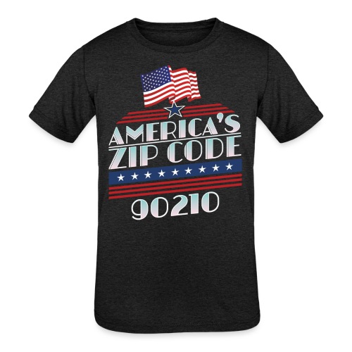 90210 Americas ZipCode Merchandise - Kids' Tri-Blend T-Shirt