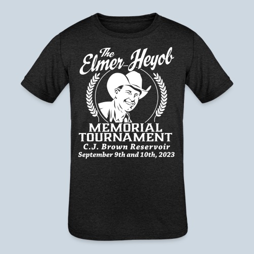 Elmer Heyob Memorial Muskie Tournament - Kids' Tri-Blend T-Shirt