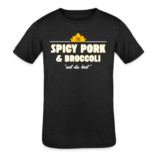 Spicy Pork & Broccoli - Kids' Tri-Blend T-Shirt