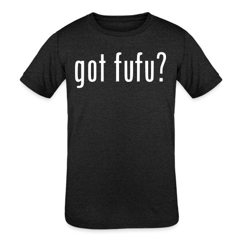 gotfufu-black - Kids' Tri-Blend T-Shirt