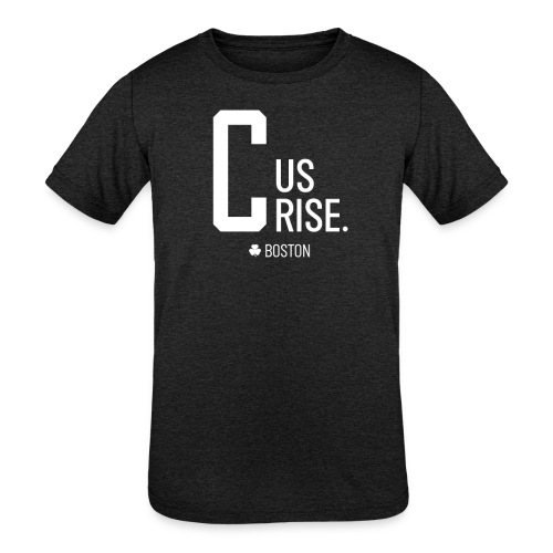 C Us Rise Boston Basketball TShirt - Kids' Tri-Blend T-Shirt