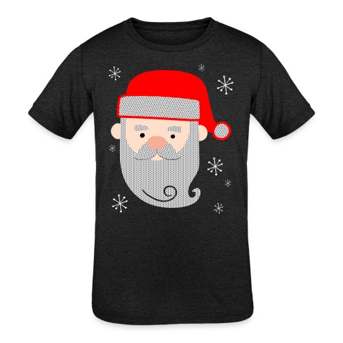 Santa Claus Texture - Kids' Tri-Blend T-Shirt