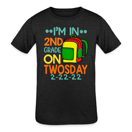 I'm 2nd Grade On Twosday 02-22-2022 Twosday 2022 - Kids' Tri-Blend T-Shirt