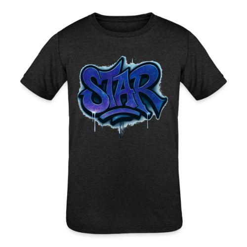 Cosmic STAR Graffiti Tag Tee - Kids' Tri-Blend T-Shirt