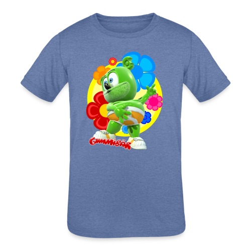 Gummibär Flowers - Kids' Tri-Blend T-Shirt