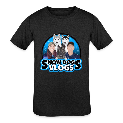 Snow Dogs Vlogs Family Logo - Kids' Tri-Blend T-Shirt