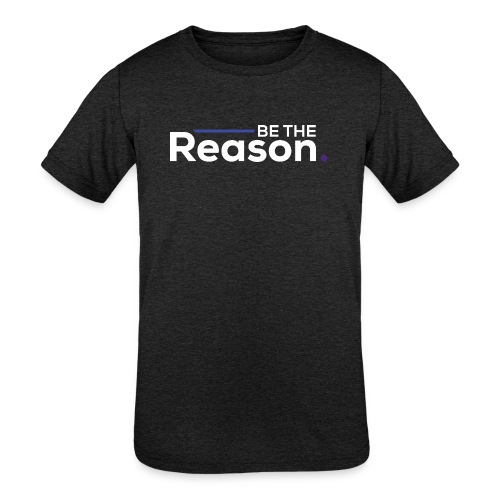 Be the Reason Logo (White) - Kids' Tri-Blend T-Shirt
