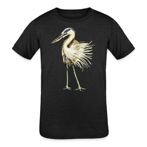 Great Blue Heron - Kids' Tri-Blend T-Shirt
