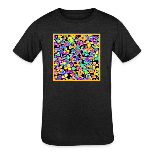 Stylish Foliage Leafy Elegance - Kids' Tri-Blend T-Shirt