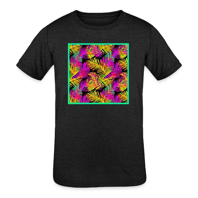 Chic Neon Leaf Lively Design