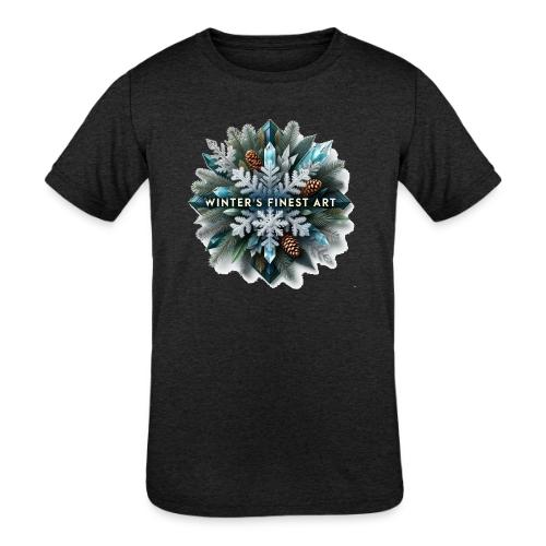 Intricate Frozen Evergreen T-Shirt - Kids' Tri-Blend T-Shirt