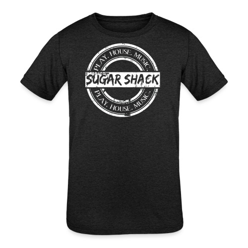 Shack logo White - Kids' Tri-Blend T-Shirt