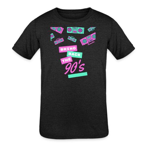 Bring Back The 90s Nostalgia Design| Retro 90s Art - Kids' Tri-Blend T-Shirt