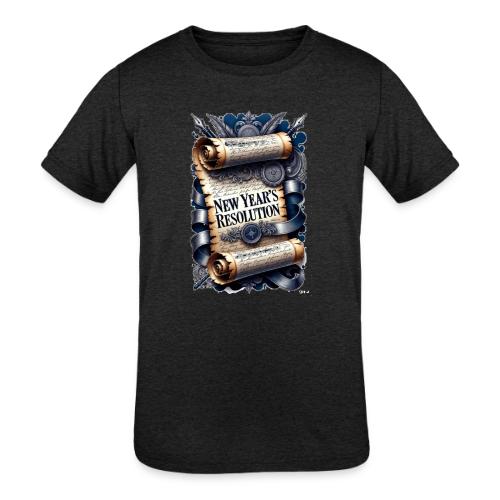 New Year's Resolution T-Shirt - Kids' Tri-Blend T-Shirt