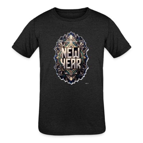 Evergreen New Year T-Shirt - Kids' Tri-Blend T-Shirt