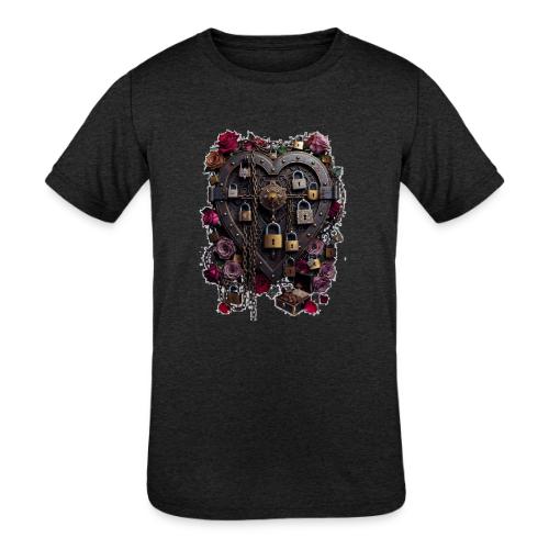 My Heart Permanently on Vacation T-Shirt - Kids' Tri-Blend T-Shirt