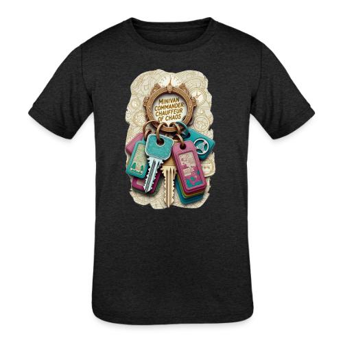 Minivan Commander T Shirt, Chauffeur of Chaos Mug - Kids' Tri-Blend T-Shirt