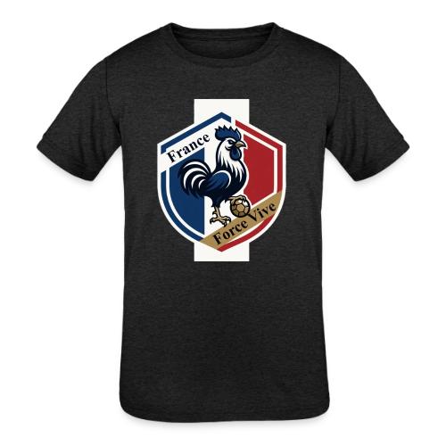 France Rooster T-Shirt, Bleu-Blanc-Rouge gift - Kids' Tri-Blend T-Shirt