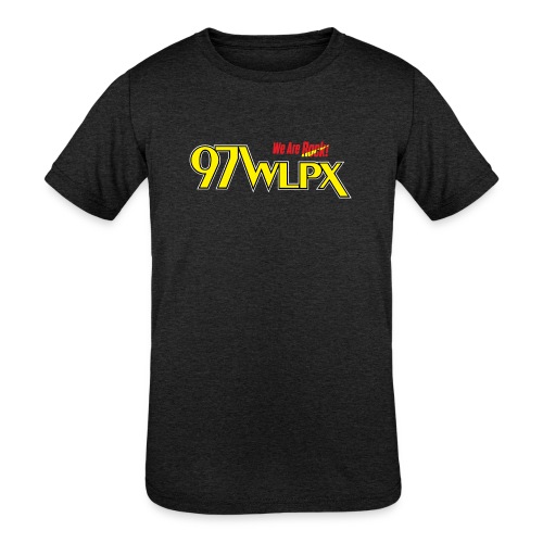 97 WLPX - We are Rock! - Kids' Tri-Blend T-Shirt