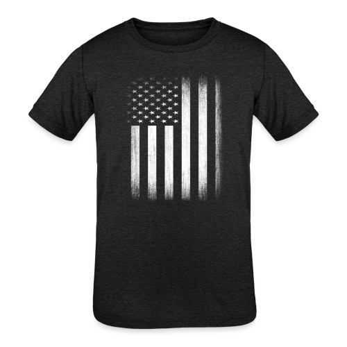 US Flag Distressed - Kids' Tri-Blend T-Shirt