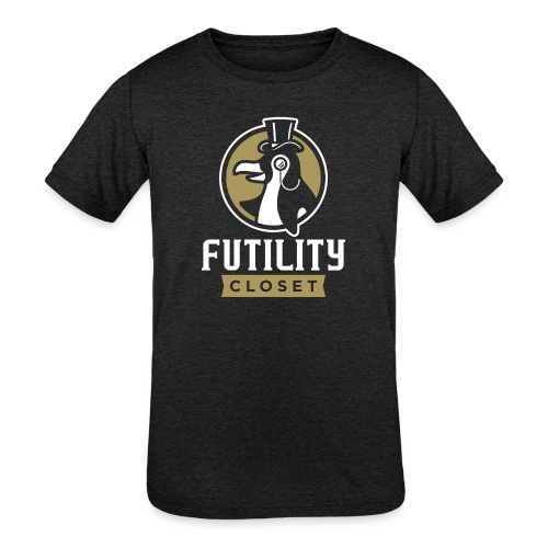 Futility Closet Logo - Reversed - Kids' Tri-Blend T-Shirt
