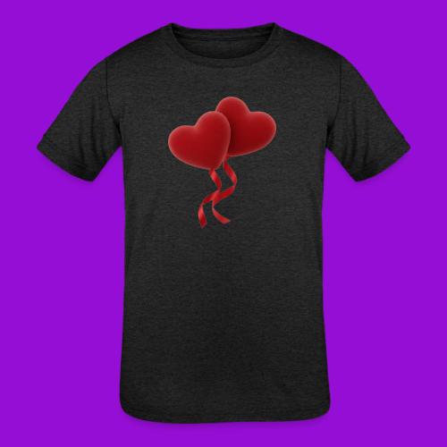 Two hearts together - Kids' Tri-Blend T-Shirt