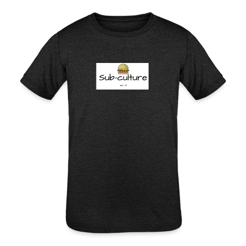 Sub-culture burger logo - Kids' Tri-Blend T-Shirt