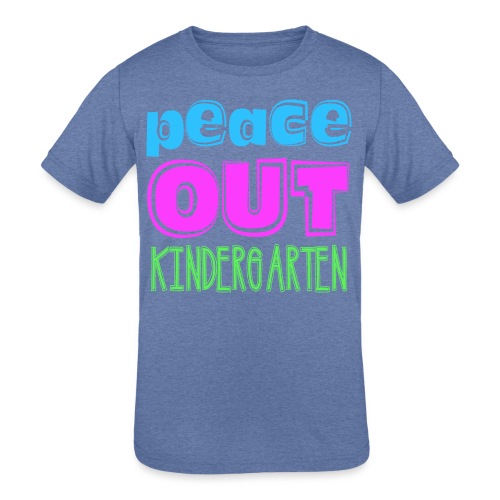 Kreative In Kinder Peace Out - Kids' Tri-Blend T-Shirt