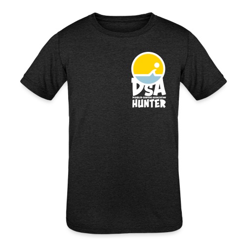 DSA Hunter Light Logo - Front and Back - Kids' Tri-Blend T-Shirt