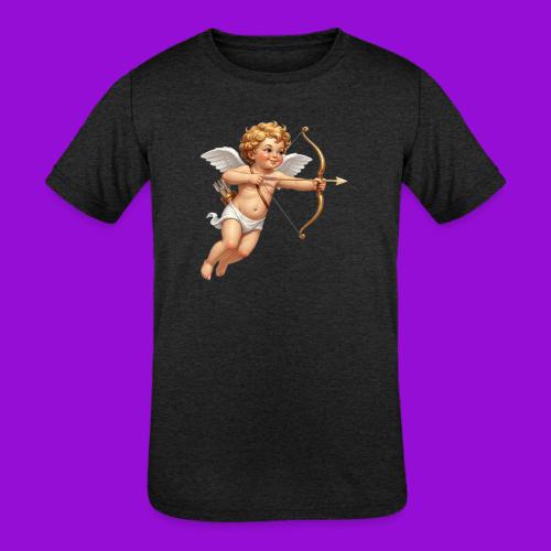 Cupid with twohearts set - Kids' Tri-Blend T-Shirt