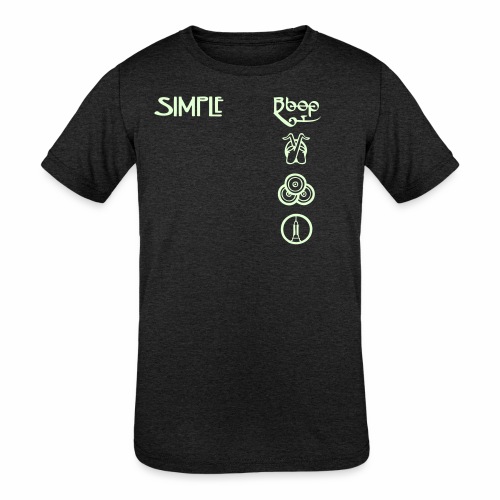 simplesymbolsvert - Kids' Tri-Blend T-Shirt