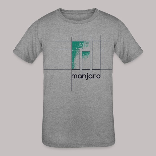 Manjaro Logo Draft - Kids' Tri-Blend T-Shirt