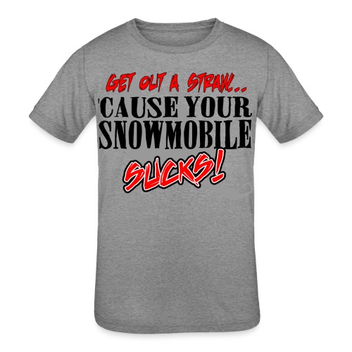 Snowmobile Sucks - Kids' Tri-Blend T-Shirt