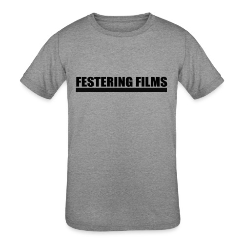 Festering Films Logo (Black) - Kids' Tri-Blend T-Shirt