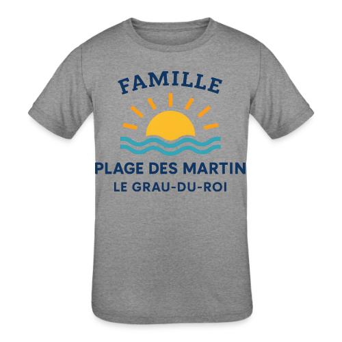 Family Beach Shirt – Plage des Martin Design - Kids' Tri-Blend T-Shirt