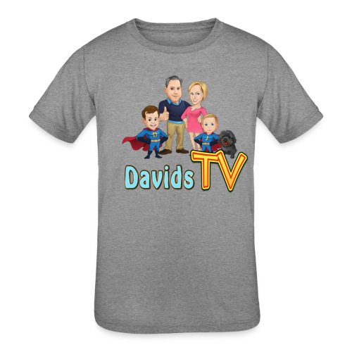 DavidsTV Logo - Kids' Tri-Blend T-Shirt
