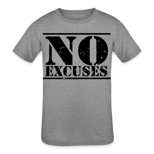 No Excuses training - Kids' Tri-Blend T-Shirt