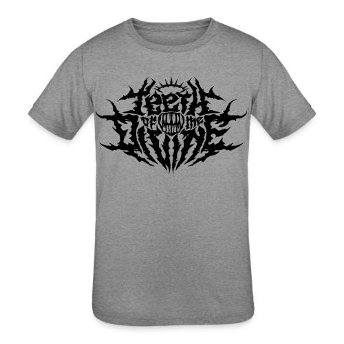 Teeth Of The Divine Logo BLACK - Kids' Tri-Blend T-Shirt