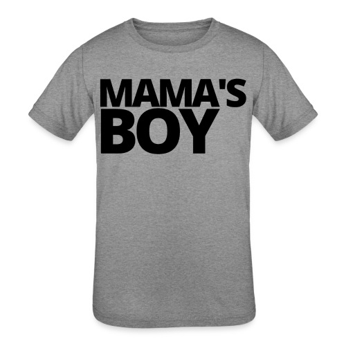 Mama's Boy (in black letters) - Kids' Tri-Blend T-Shirt