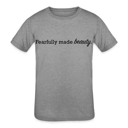 fearfully made beauty - Kids' Tri-Blend T-Shirt