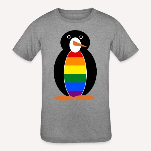 Gay Pride Penguin - Kids' Tri-Blend T-Shirt