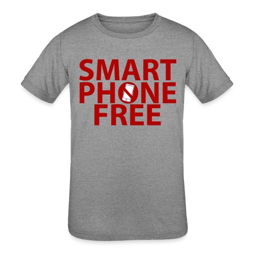 SMART PHONE FREE - Kids' Tri-Blend T-Shirt