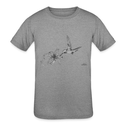 Ruby-throated Hummingbird / Colibri à gorge rubis - Kids' Tri-Blend T-Shirt
