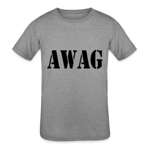 AWAG in Black Stencil - Kids' Tri-Blend T-Shirt